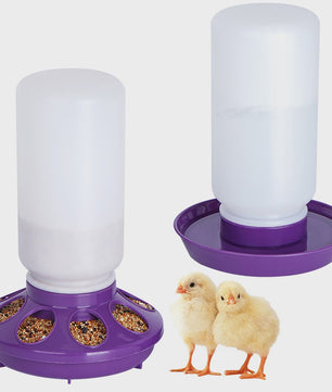 Automatische 1L Kippenvoerbak en Waterdispenser voor Kuikens en Vogels