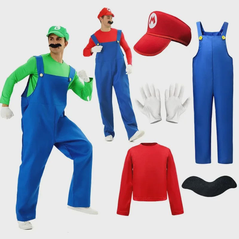 Super Luigi Kostuum Heren & Dames - Compleet Halloween & Carnavalsoutfit