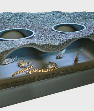 Aquarium Tunnel Cave - Dubbele Ondergrondse Schuilplaats voor Vissen