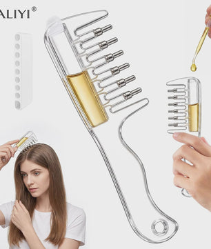 Essentiële Olie Applicator Kam: Stimuleer Haargroei & Hoofdhuidmassage