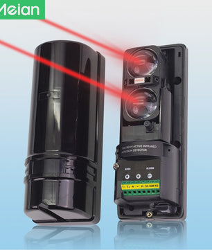 Meian Dubbele Infrarood Straal Detector 100M - Bedraad, 8 Frequentie Conversie, Digitaal Display