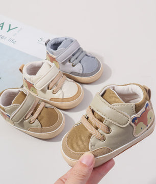 Baby Schoenen Lente/Herfst - Eerste Stapjes Unisex Casual Sportschoenen met Zachte TPR Zool (0-18M)
