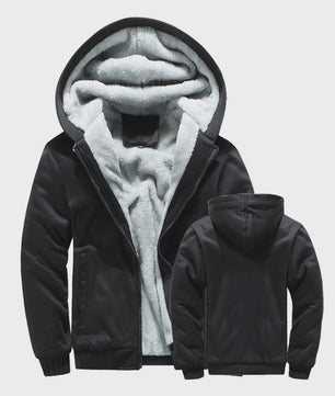 Warme Heren Winterjas met Fleece Voering en Capuchon - Casual Sportief Buitenjack