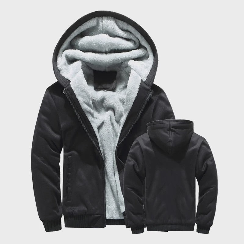 Warme Heren Winterjas met Fleece Voering en Capuchon - Casual Sportief Buitenjack