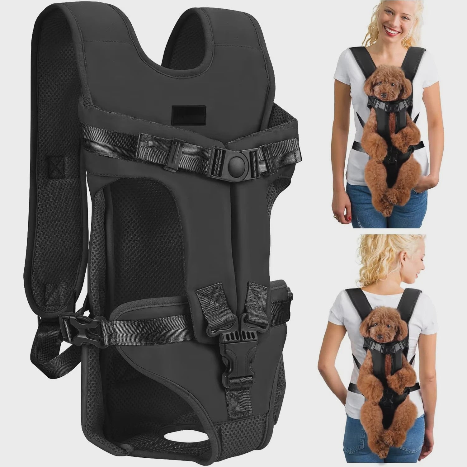 Draagbare Hond Rugzak - Handsfree Honden Carrier voor Outdoor Avonturen