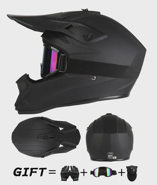 Off Road Motorcross Helm met Vizier & Goggles - Veilig & Comfortabel