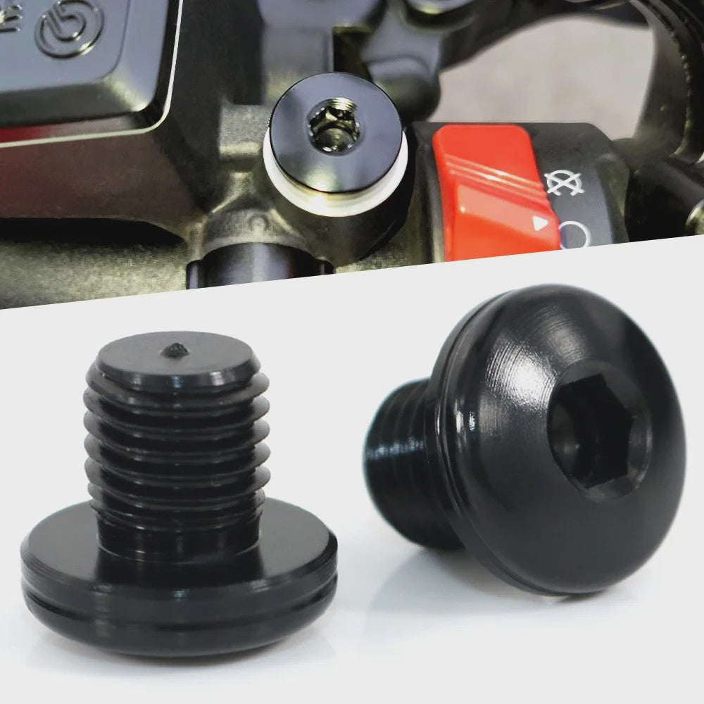 4x Universele M10x1.25 Schroefpluggen voor Spiegelgaten - Motor Accessoires
