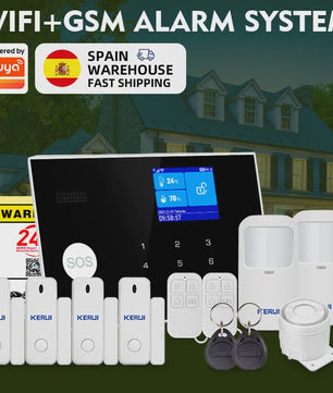 KERUI WIFI GSM Alarm Systeem met Tuya Smart App - Slimme Beveiliging voor Thuis