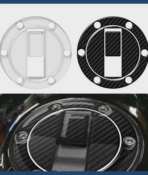 Motor Brandstofdop Sticker Bescherming Carbon Look voor Triumph & Cagiva