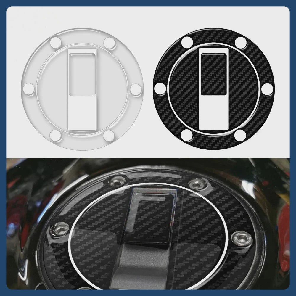 Motor Brandstofdop Sticker Bescherming Carbon Look voor Triumph & Cagiva