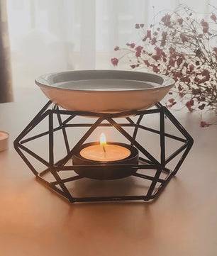 Geometrische Oliebrander voor Wax Melts & Etherische Oliën