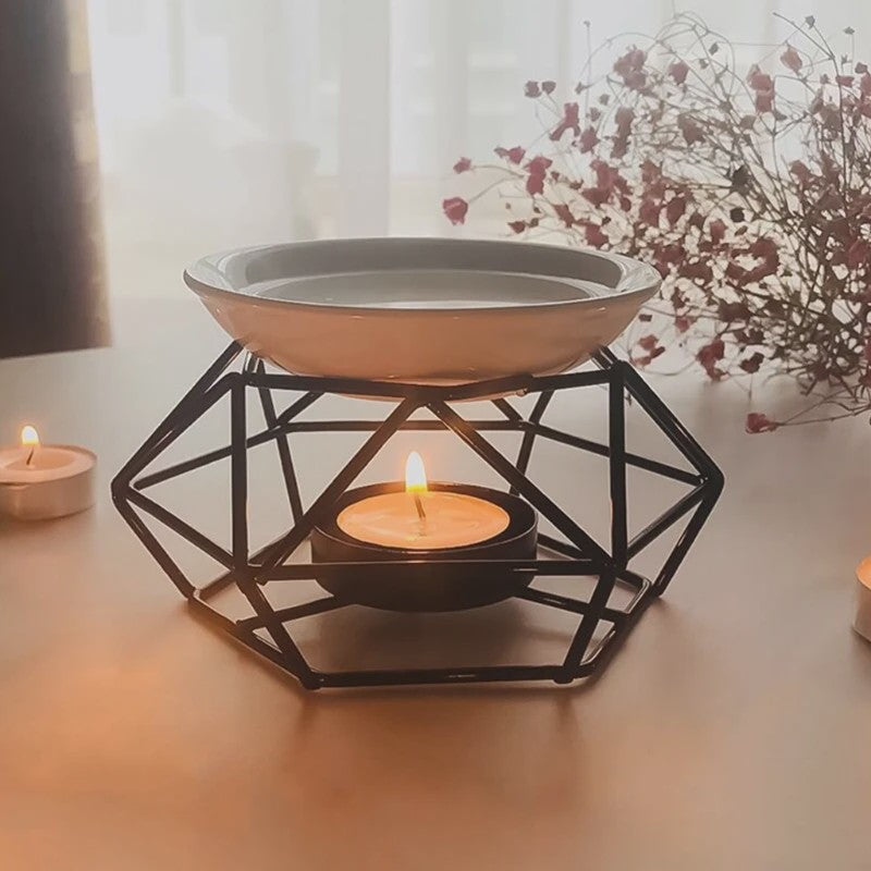 Geometrische Oliebrander voor Wax Melts & Etherische Oliën