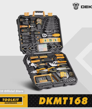 DEKO 208-delige Handgereedschapset met Gereedschapskist - Multifunctioneel en Duurzaam