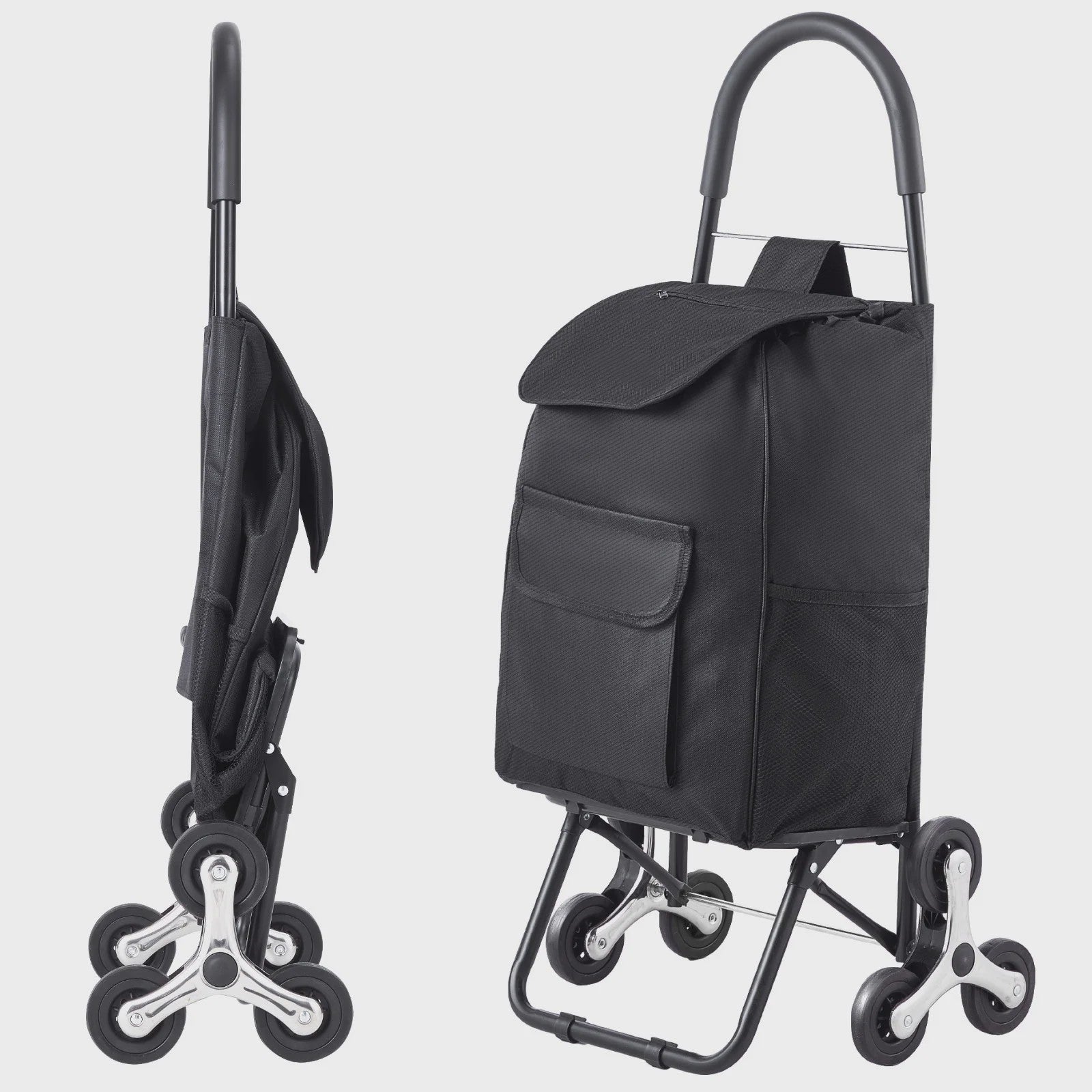 Opvouwbare Boodschappentrolley 36L met Trapliftfunctie - Draagkracht tot 50kg
