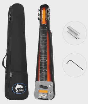 Elektrische Lap Steel Gitaar met Gigbag en Slide Bar - Sunburst