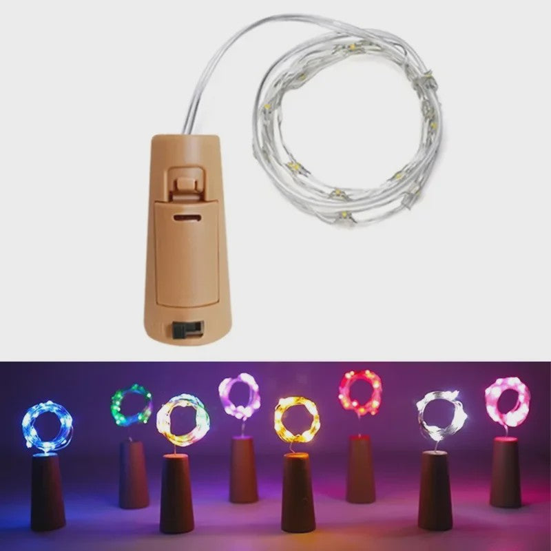 Fleskurk LED Snoerlichtjes - Sfeerverlichting voor Fles, Kerst, Feest & Decoratie