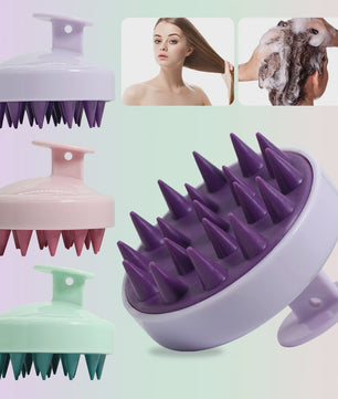 Siliconen Hoofdmassage Borstel - Zachte Scalp Massager voor Shampoo & Ontspanning