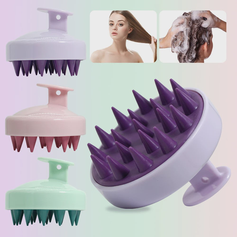 Siliconen Hoofdmassage Borstel - Zachte Scalp Massager voor Shampoo & Ontspanning