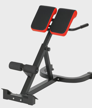 SPORTNOW Verstelbare Trainingsbank met 5 standen, Roman Chair, 112x62x88 cm, Zwart/Rood