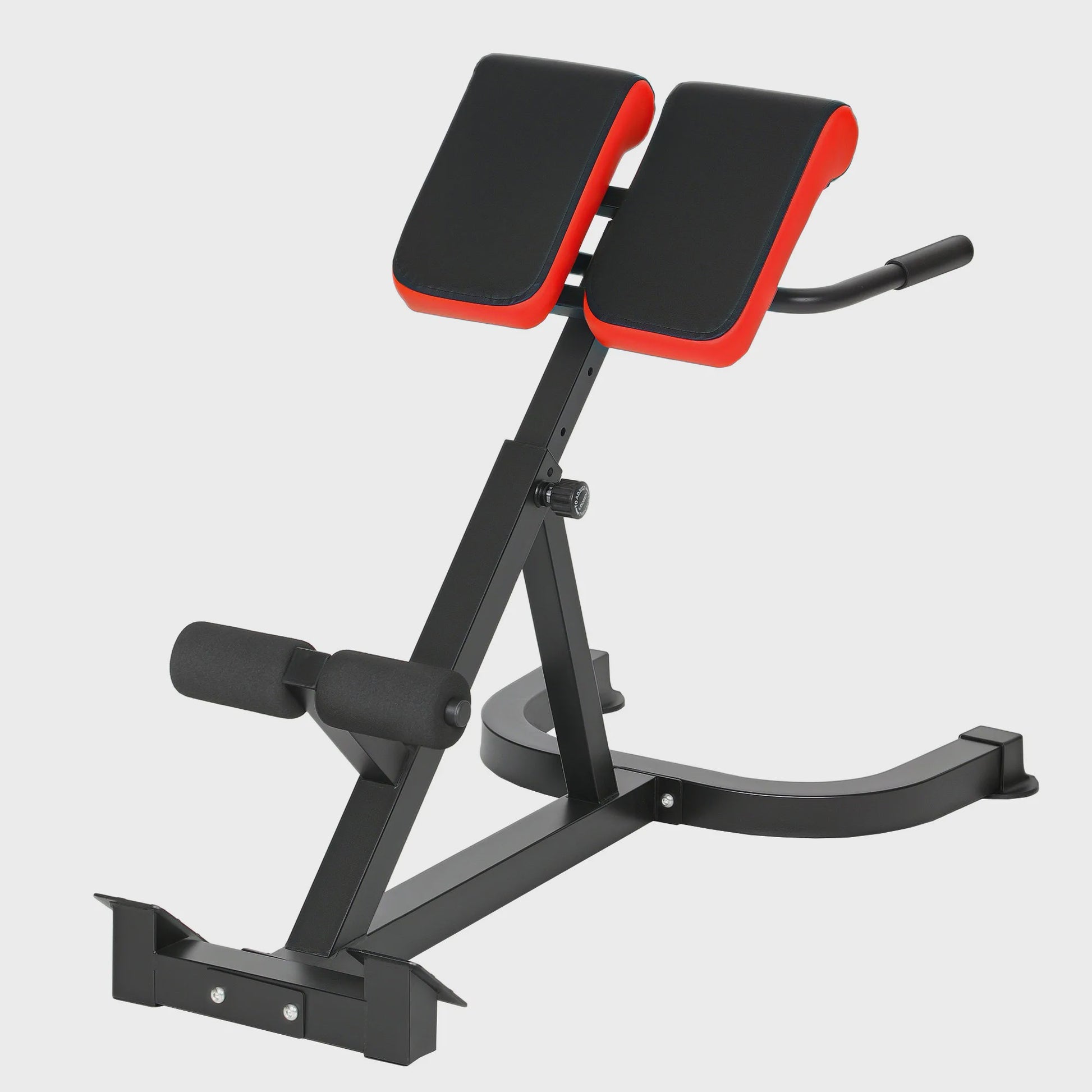 SPORTNOW Verstelbare Trainingsbank met 5 standen, Roman Chair, 112x62x88 cm, Zwart/Rood