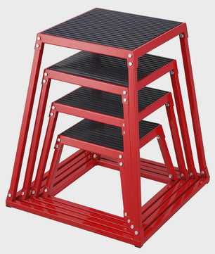Metalen Plyo Box Springbox - Antislip Top - 12, 18, 24, 30 Inch - Home Gym Training
