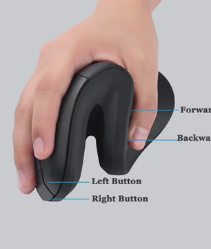 Ergonomische Verticale Draadloze Muis met Stille Klik en Instelbare DPI
