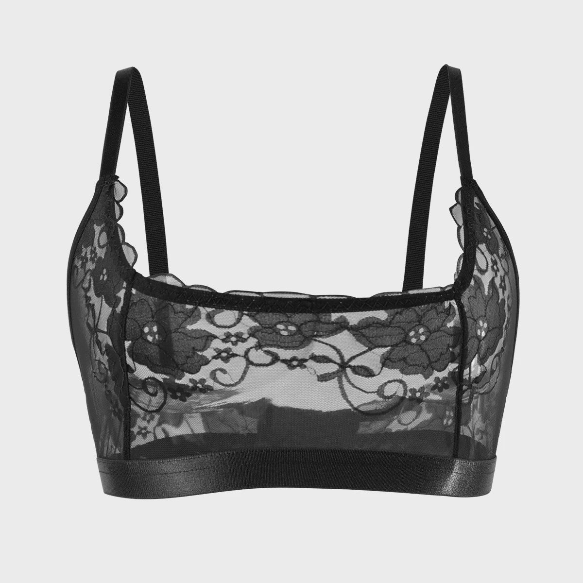 Elegante Dames Bralette van Bloemenkant - Zonder Beugel & Padding, Verstelbare Bandjes