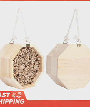 Houten Insectenhotel voor Bijen en Insecten - Decoratieve Nestkast voor Tuin