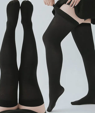 Dames Hoge Sokken Over de Knie - Zwart, Wit & Kleurrijk - Warm & Stijlvol