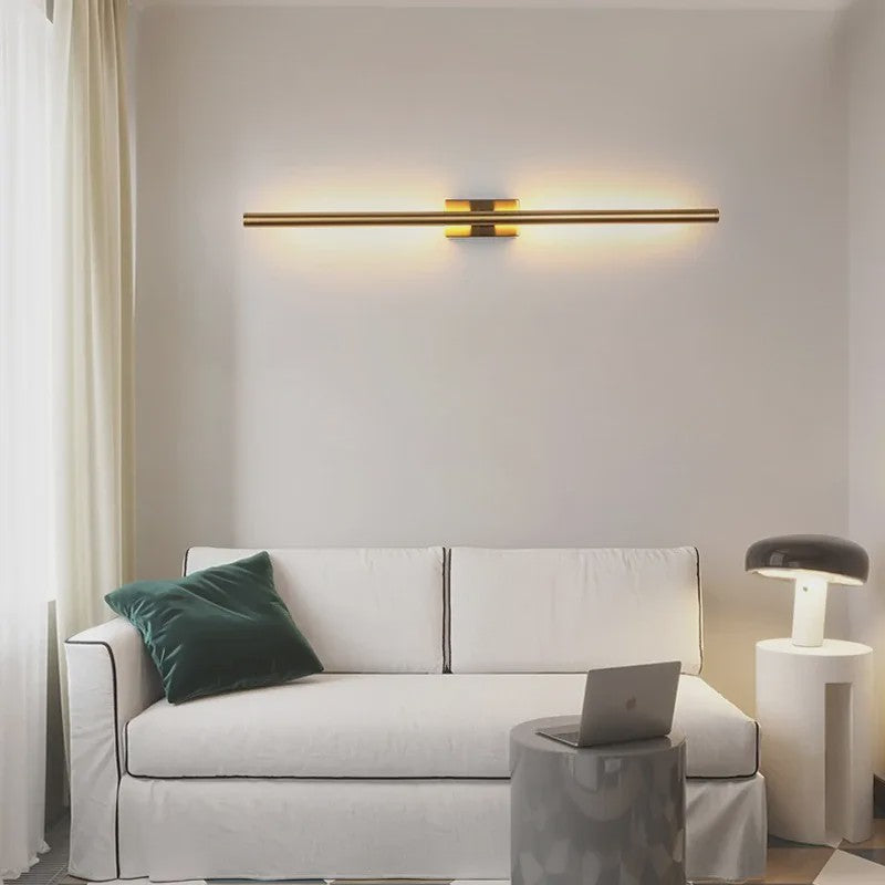 Moderne Lineaire Wandlamp LED - Stijlvol Zwart of Goud