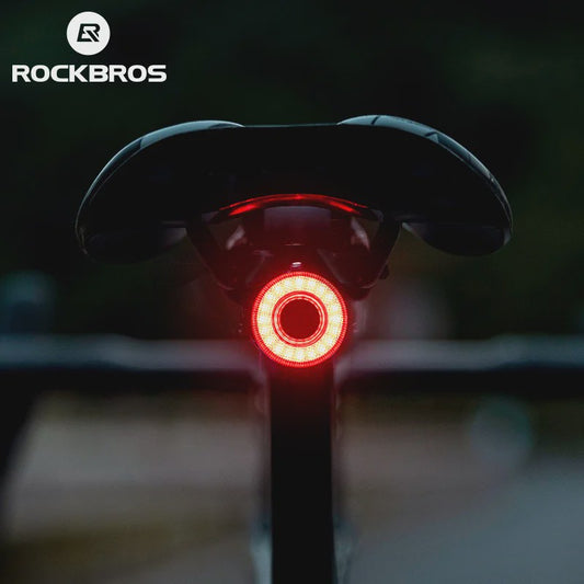 ROCKBROS Slimme Fiets Achterlicht met Remdetectie & Type-C Opladen - IPX7 Waterdicht
