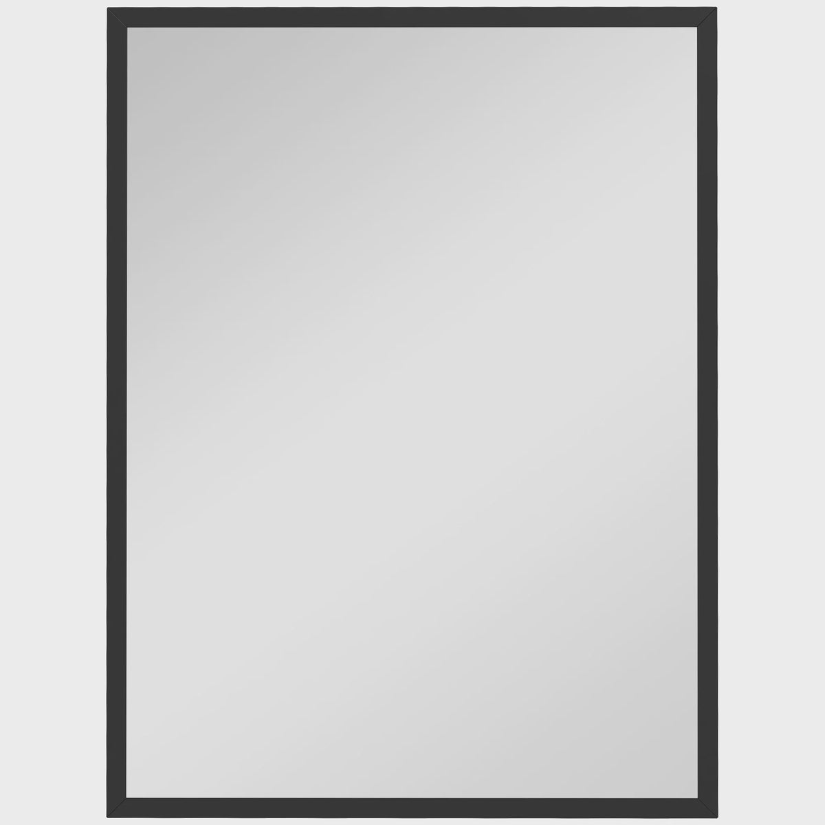 HOMCOM Rechthoekige Wandspiegel 60x80 cm met Zwart Frame - Ideaal voor Woonkamer, Slaapkamer of Badkamer