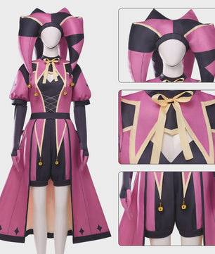 Columbina Cosplay Kostuum - Roze Clown Outfit voor Freak Circus