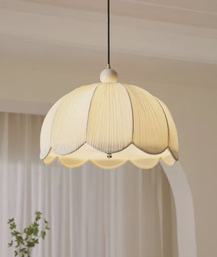 Wabi Sabi Plissé Hanglamp - Japanse Stijl Stoffen Plafondlamp voor Woonkamer, Eetkamer & Slaapkamer