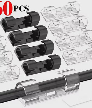 Zelfklevende Kabel Clips Organizer - Set van 20 Stuks voor Thuis, Kantoor & Auto