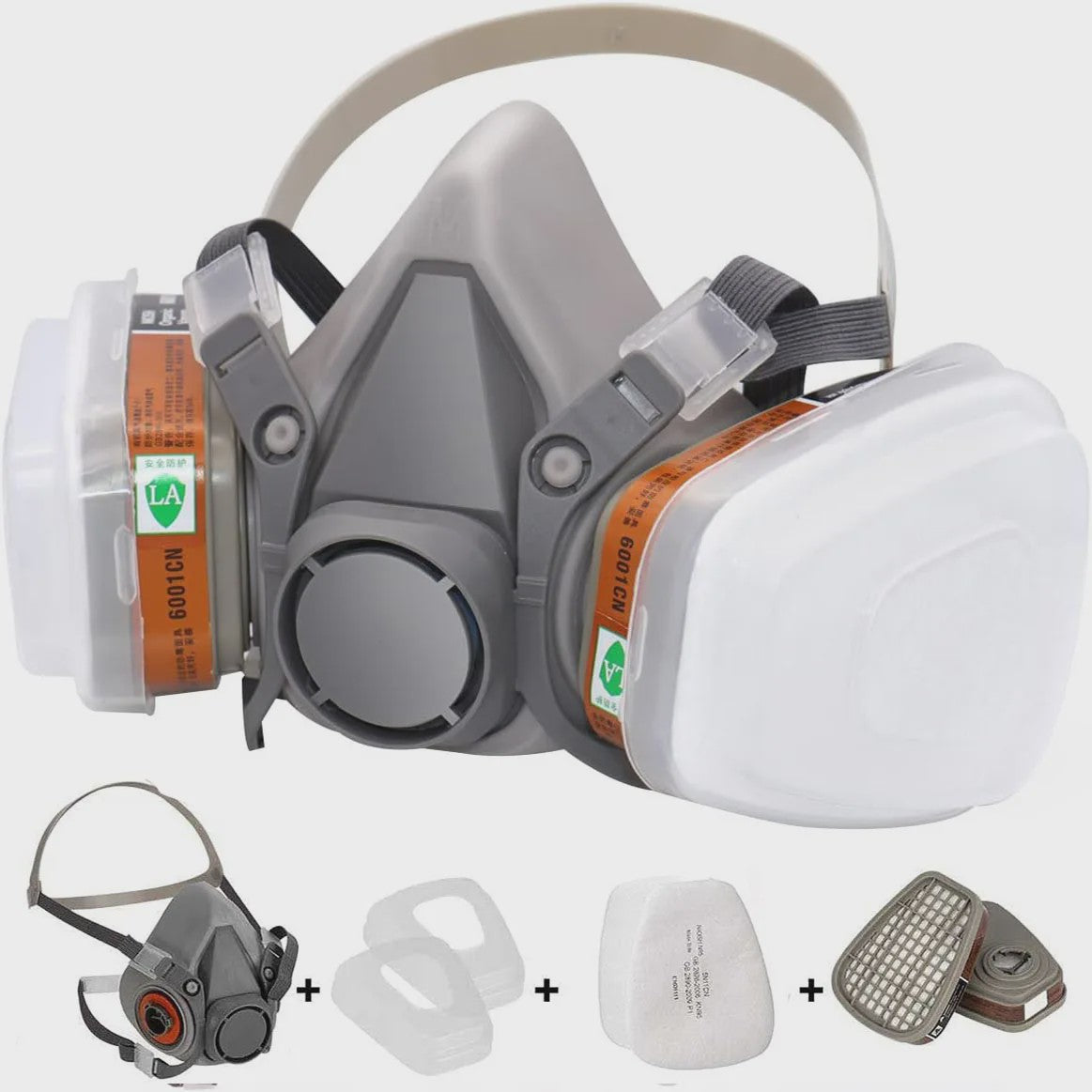Herbruikbaar Volledig Gezichtsmasker Ademhalingsbescherming 6200 - Spuitwerk, Chemie & Lassen