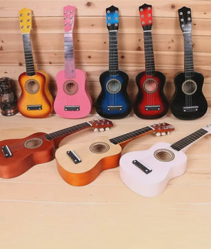 21-Inch Kinderklassieke Gitaar - Massief Hout, Hoge Klankkwaliteit, Kleurrijk Instrument Speelgoed