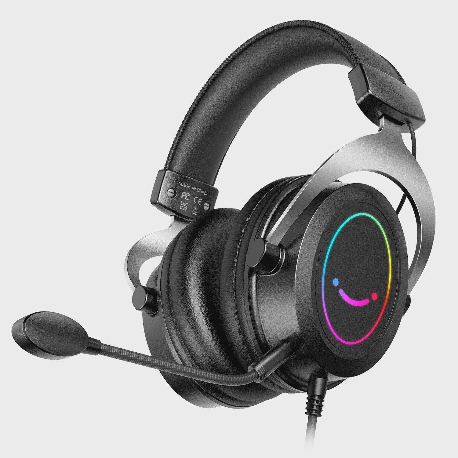 FIFINE AMPLIGAME H3 Gaming Headset met Stereo Geluid, Afneembare Microfoon en RGB