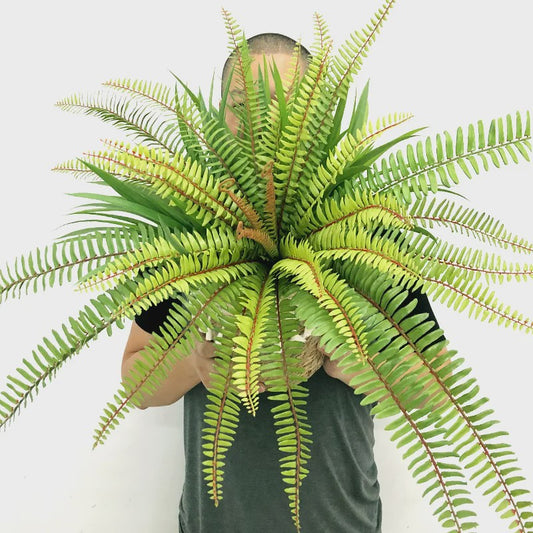 Grote Kunstvaren Hangplant - Nep Palmboom met Vallende Bladeren voor Buiten (50/65cm)