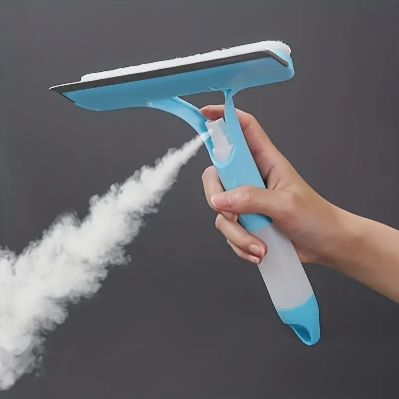 3-in-1 Glasreiniger met Vernevelaar en Raamwisser - Streeploos Schoon