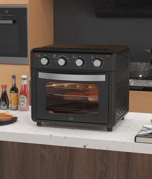 Homcom Multifunctionele Tafeloven - 30L, 1600W, Zwart