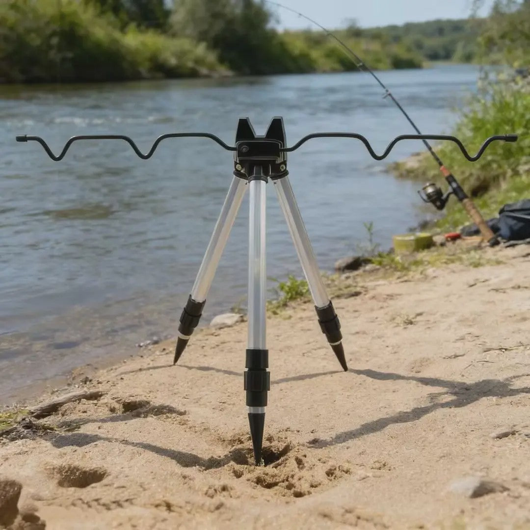 3-Delige Telescopische Hengelsteun Tripod met Sterke Basis voor Vissers