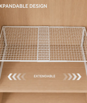 Uitschuifbare Garderobekast Planken Organizer - Stapelbaar & Verstelbaar