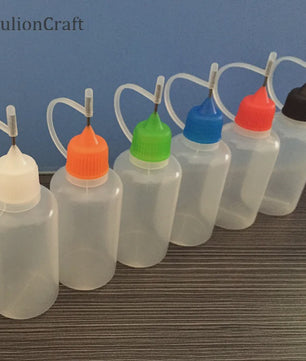 Set van 5x 30ml Precisie Doseerflesjes met Naaldpunt - Ideaal voor Klei, Verf en Lijm