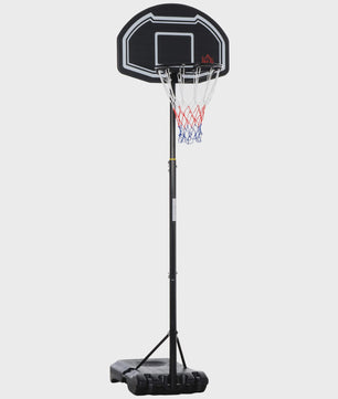 Verstelbare Basketbalpaal voor Buiten - 160-210 cm Hoog - Zwart