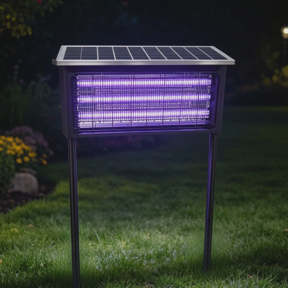 Solar Muggenlamp met UV-licht en USB/Zonne-energie - IPX5 Waterdicht