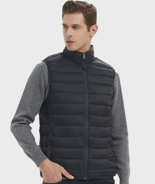 Heren Gevoerd Gilet met Opstaande Kraag - Stijlvol en Warm Winter Vest