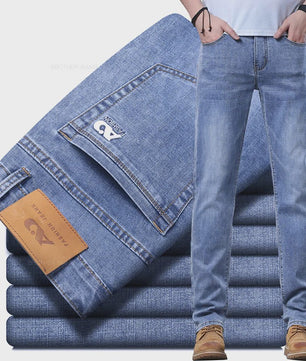 Lichtblauwe Slim Fit Jeans Heren - Stijlvolle Casual Stretch Denim