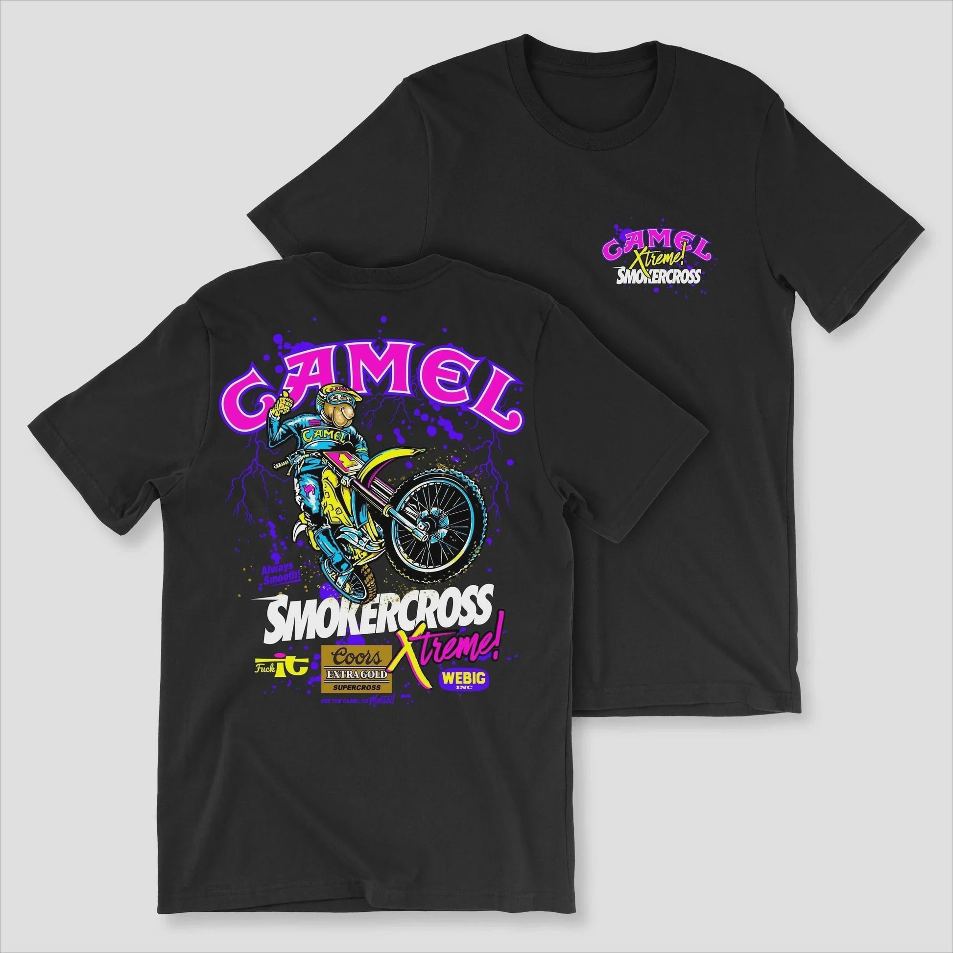 Retro Camel Cigarettes T-Shirt - Vintage Oversized Unisex Kleding