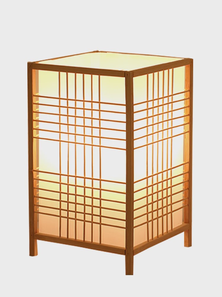 Japanse Bamboe Boeklamp - Minimalistische Sfeerverlichting voor Bureau en Nachtkastje